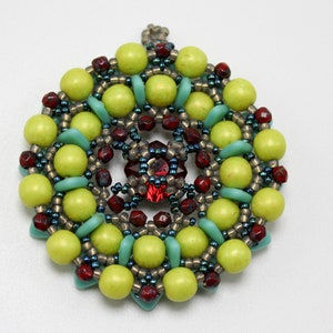 Burning Sunflower Pendant Tutorial PDF Instant Download