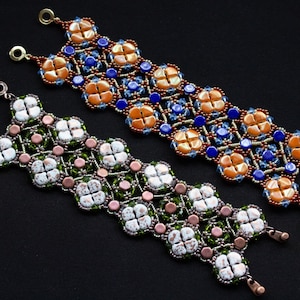 Moroccan Tiles Bracelet Tutorial PDF Instant Download