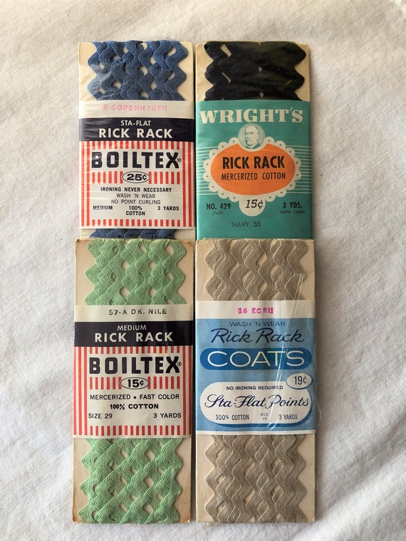 Wrights Medium Rick Rack Navy 2.5 Yards x .5/"