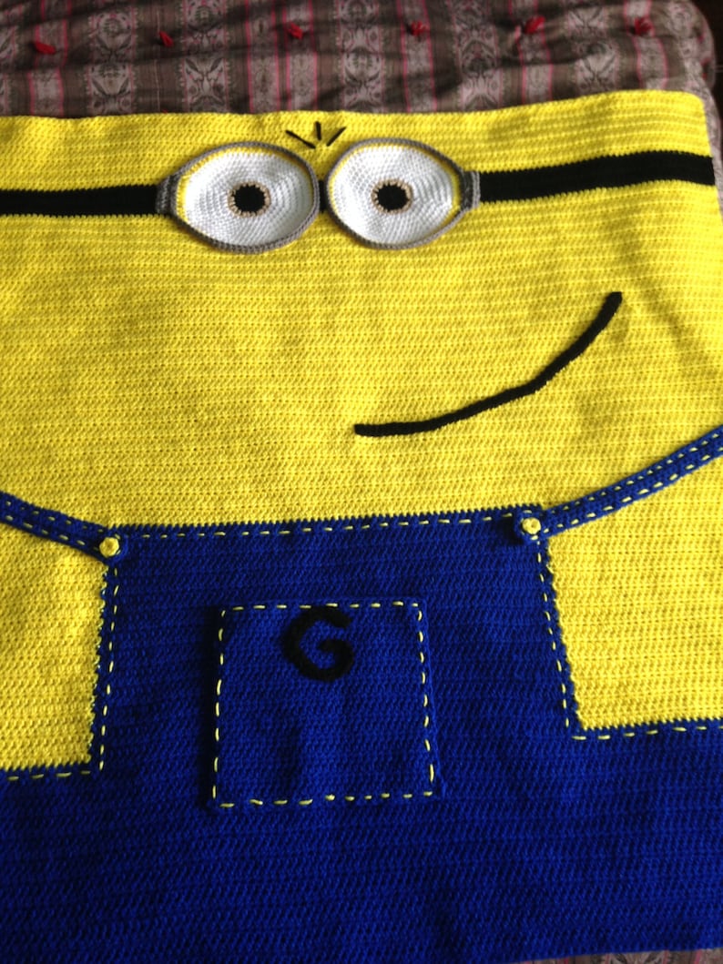 Crochet Minion Baby Blanket Pattern Etsy