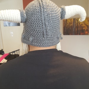 Crochet Pattern for Viking Hat Helmet With Beard - Etsy