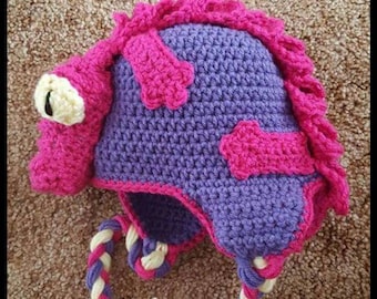 Crochet alligator hat