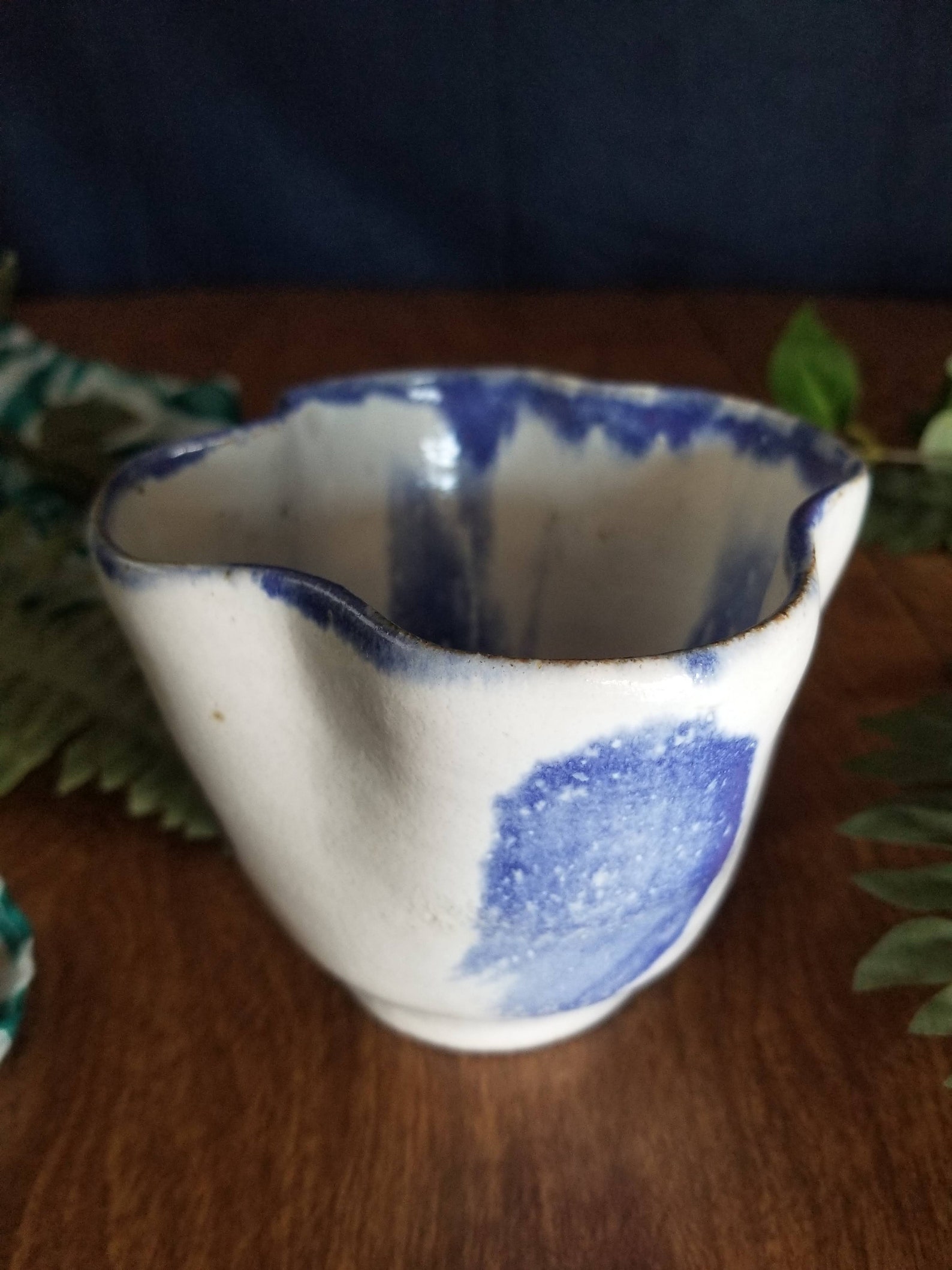 Flower Ceramic Cup 16oz. Coffee Tea Handmade Stoneware Etsy