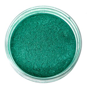 1 oz. Jar - Mermaid Green Mica Color Pigment Powder (Shimmer) - for Soap Making, Resin, Epoxy, Nail Polish, Cosmetics, Eyeshadow, and more!