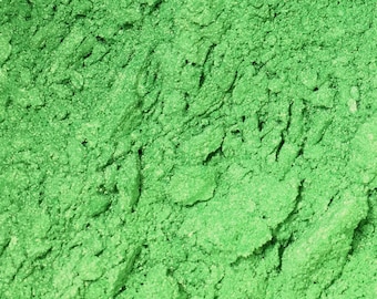 Pigmento en polvo de color verde mica trébol (brillante)