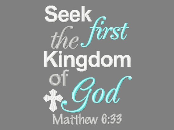 Image result for seek first the kingdom of god