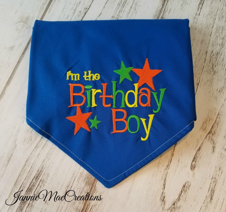 Birthday Boy Dog Bandana I'm the Birthday Boy Dog Scarf Etsy