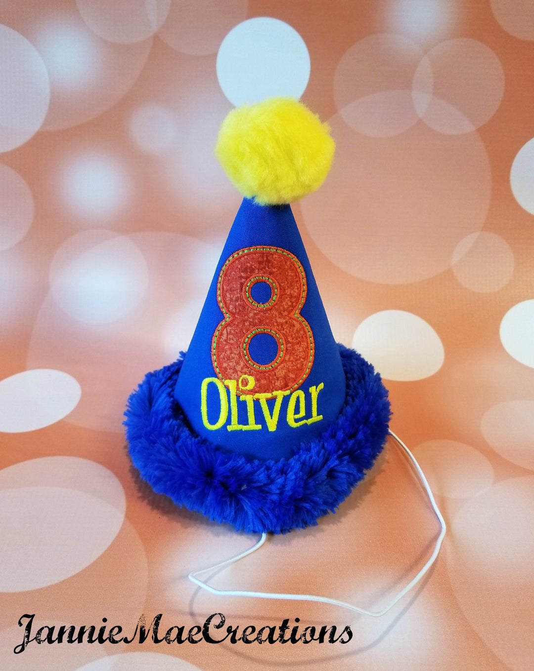 Dog Birthday Hat With Personalized Name and Birthday Year Embroidered