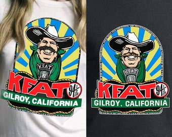 Original KFAT Radio T-Shirt Gilroy California 94.5 FM