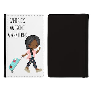 Awesome Adventure Girl Passport Cover, Passport gift, Passport cover, Passport holder, Passport, name passport cover, kids passpot holder