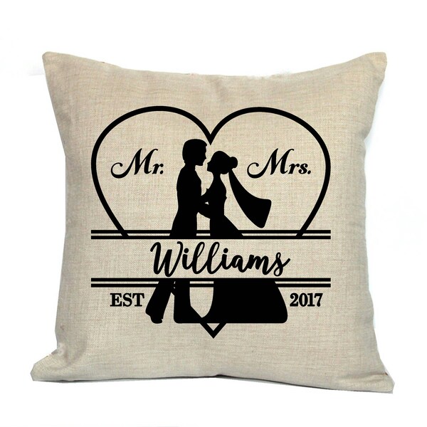 Bride Groom Pillow Etsy