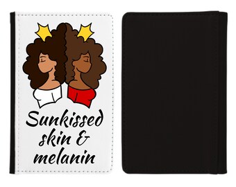 Passport cover, Passport holder, Passport gift, Sunkissed skin & Melanin Passport, travel passport, passport