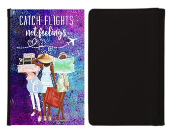 Catch Flight Not Feelings Full color Passport Holder, Passport, Passport cover, Passport holder, Passport gift, Initial passport wallet