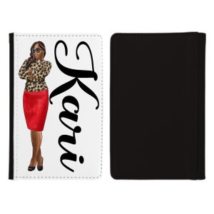Curvy Diva Red Passport cover, Passport holder, Passport gift, Passport cover with name, Passport wallet, Personalized passport cover
