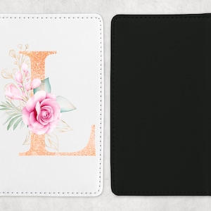 Gold Glitter Initial Passport Holder, Passport gift, Passport cover, Passport holder, Passport with initial, Monogram Passport Holder