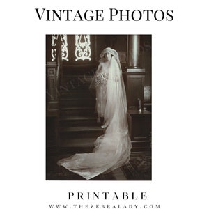 Bride Vintage Photo 1920  Printable, Download Photo, Antique Photo, Digital Photo 0059