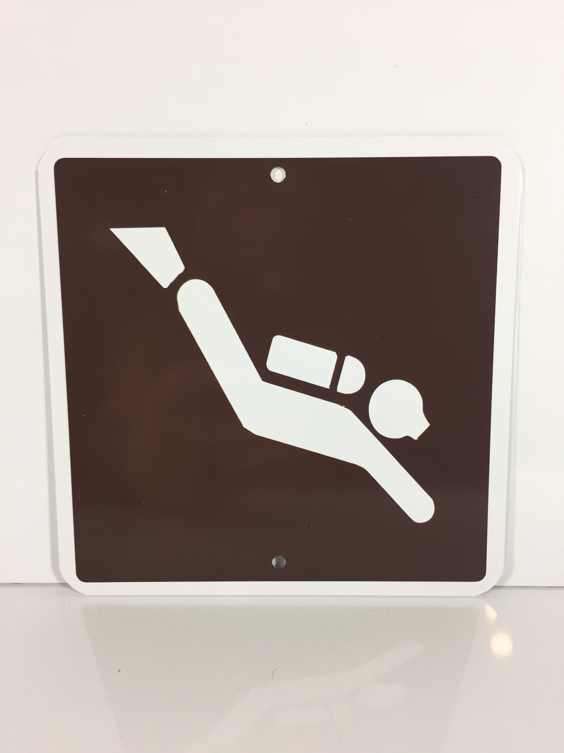 Scuba Diving Metal Park Sign 6