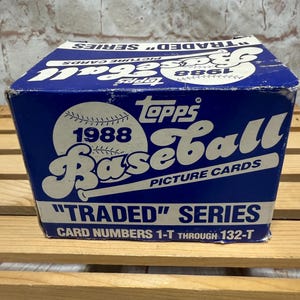 Vintage 1988 Topps MLB-honkbalsportkaarten complete set complete set 1-132