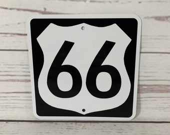 Historic Route 66 Novelty Route Badge Shield 12" Sign Garage Auto Shop Decor 