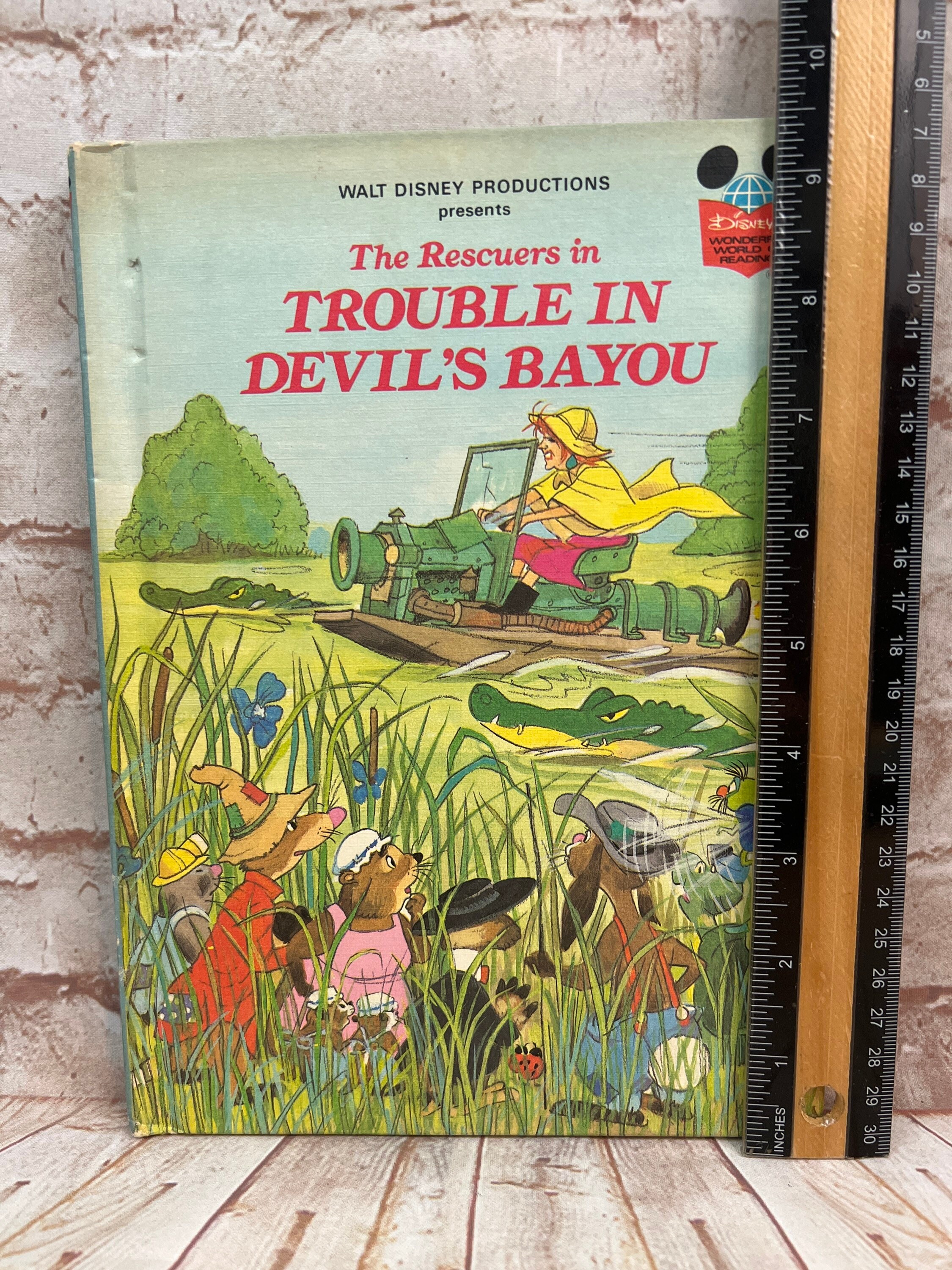 The Rescuers Book Devil Vintage 1980 Disney's the Rescuers: Trouble in Devil's Bayou Hardcover ...
