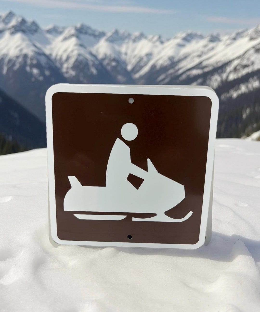 Snowmobile Sign Posts Snowmobile Trail Metal Sign: Winter Recreation Snow Decor - Etsy