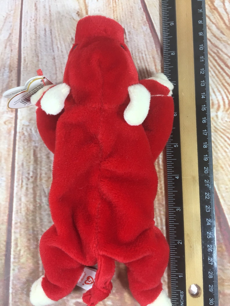 Vintage 1995 TY Snort the Red Bull Plush Stuffed Animal the | Etsy