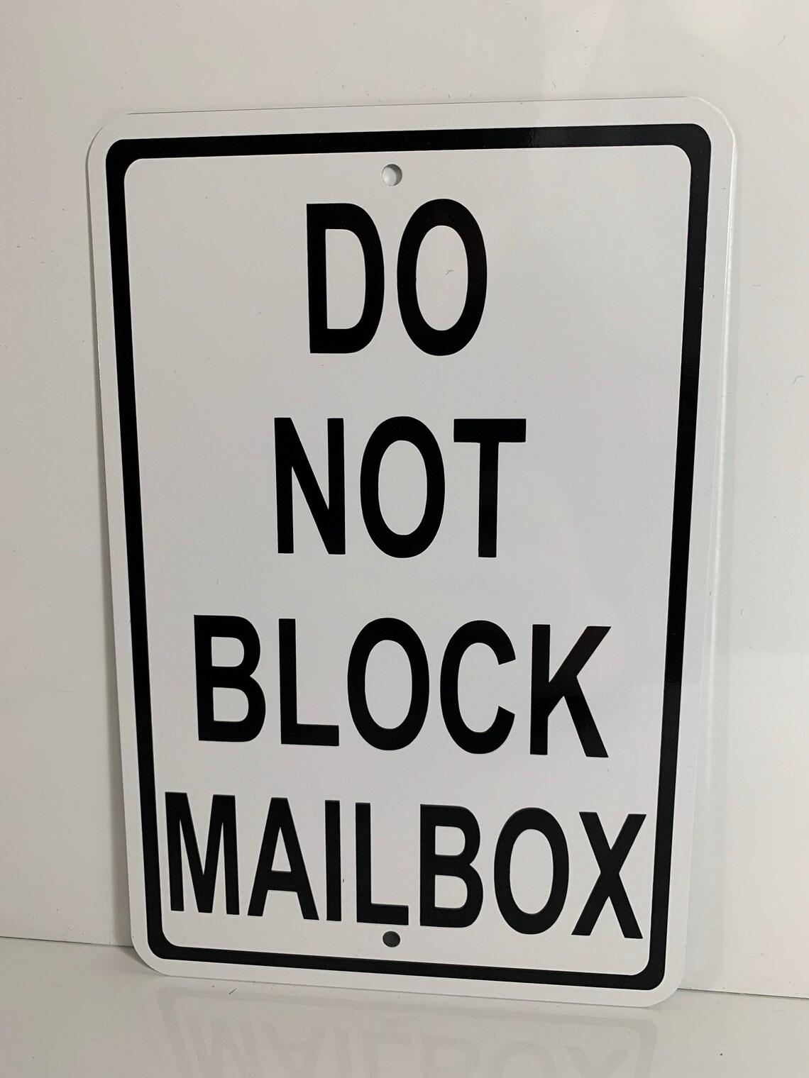 Do Not Block Mailbox Metal Street No Parking Property Sign NEW Etsy