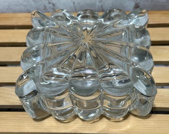 vintage glass cigarette box Milk English Hobnail Case cut crystal Impressed Hawkes Sterling Brilliant cut crystal Holds cigarillos Similar Items to Vintage MCM
