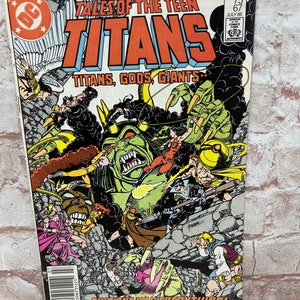 Vintage 1986 Tales of the Teen Titans Titans, Gods, Giants DC Comic Book #67 July ‘86