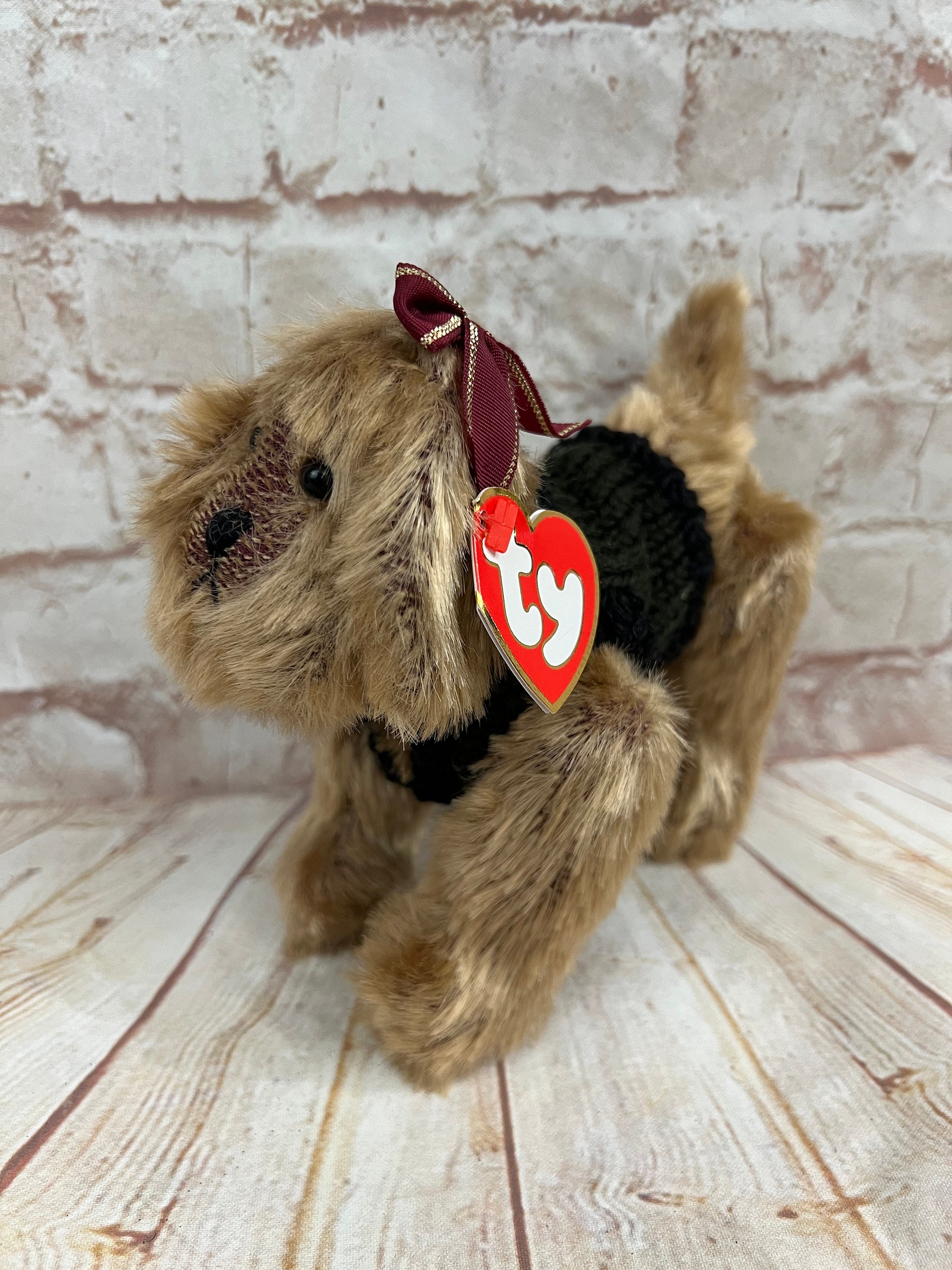 Vintage 2000 TY Attic Treasures Kaiser Dog Plush: Jointed Beanie Baby