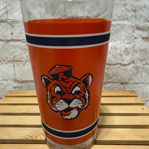 Vintage Auburn Tigers Arby&#39;s Glass: Aubie the Tiger Collectible