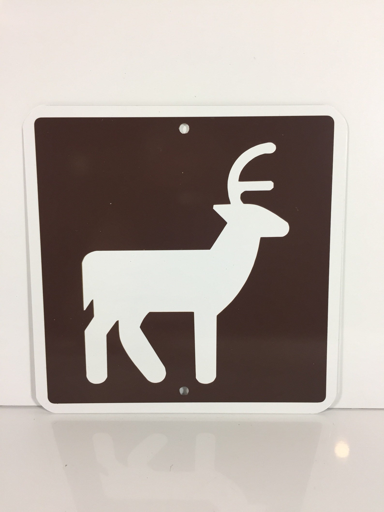 Deer Rack Sign Deer Crossing Metal Park Sign 6x6 or | Etsy