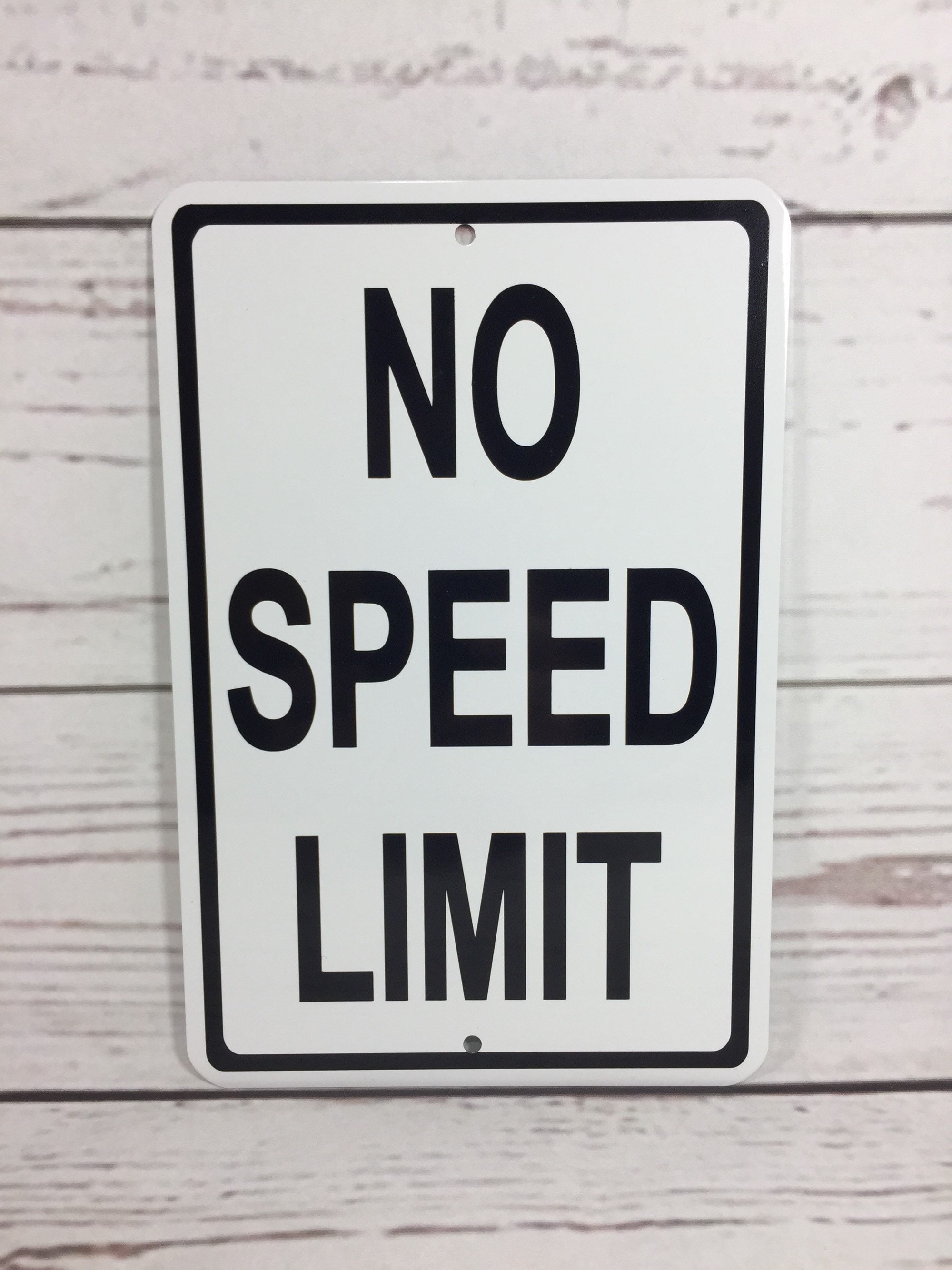 NO Speed Limit Metal Street Sign NEW 3 sizes available Etsy
