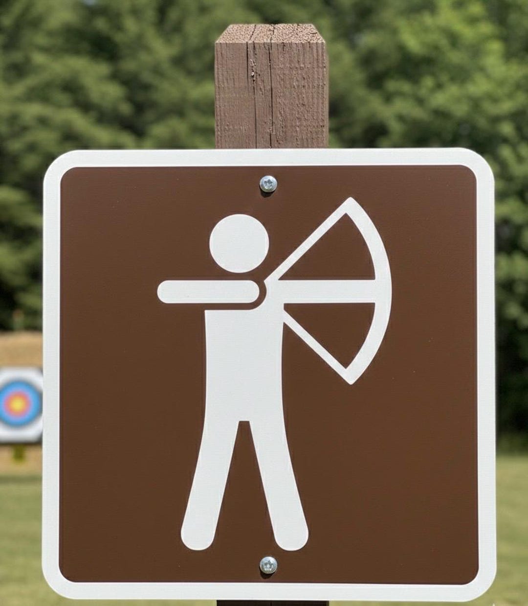 Archery Area Metal Sign: Bowhunter Sports Decor - Etsy