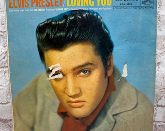 Vintage 1957 Elvis Presley “Loving You” Lp Album Vinyl Record LPM-1515 RCA Long Play