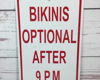 Bikinis en option après 21 h 00 Panneau de natation en métal pour bain à remous ou piscine NOUVEAU - (3 tailles disponibles)