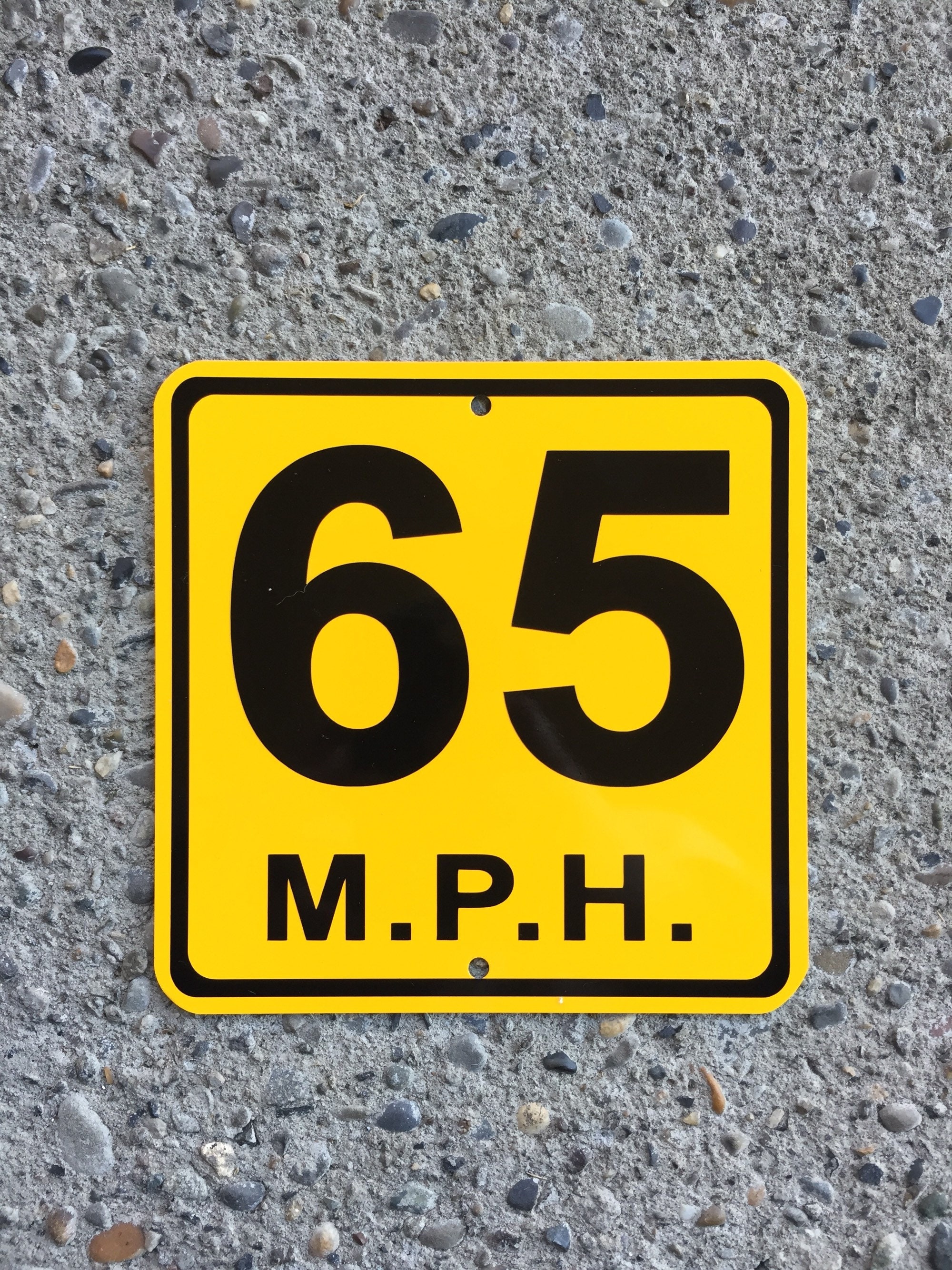 Speed Limit 65 MPH Metal Caution Street Sign 6x6 - Etsy