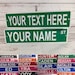 Custom Name Your Text Street Road Mini METAL Sign 3'x12' Personalized! You choose Name! 