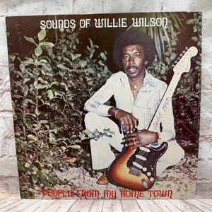 Vintage Signed Willie Wilson “People from my home town” Vinyl LP Album