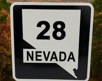 Custom Nevada State Route Sign: Personalized Metal Road Sign