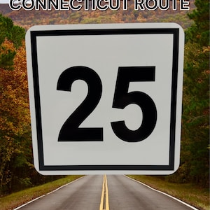 Custom Connecticut State Route Sign: Personalized Metal Highway Sign