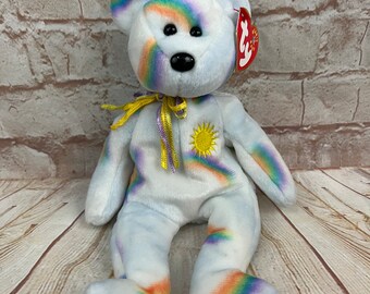 Ty Cheery Sunshine Bear Plush Stuffed Animal Beanie Babies 8”