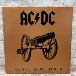 Vintage 1981 AC/DC “For those about to rock (We salute you)” Lp Album Vinyl Record SD 11111 Stereo