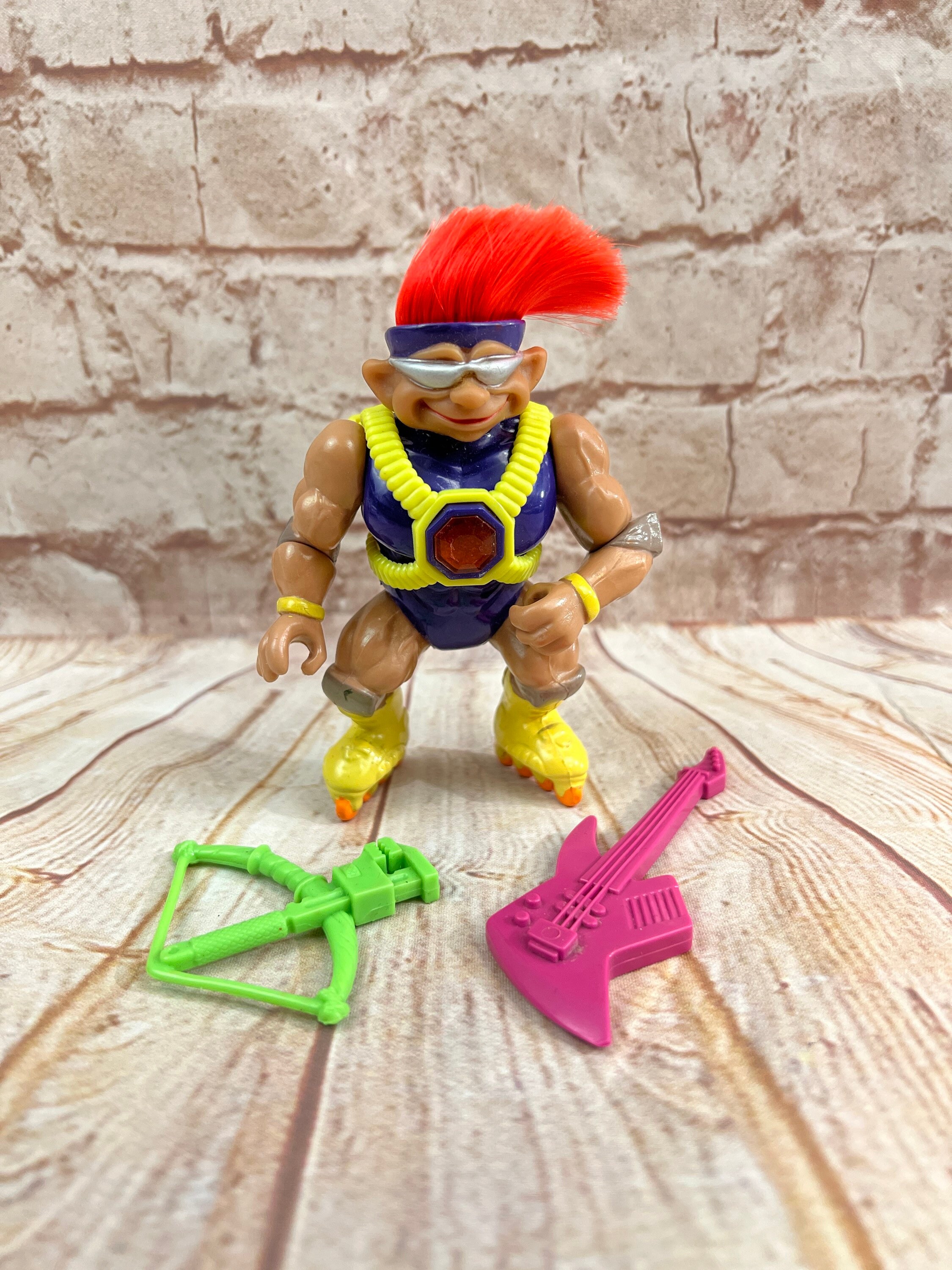 Vintage 1992 Stone Protectors Maxwell the Accelerator Troll Action