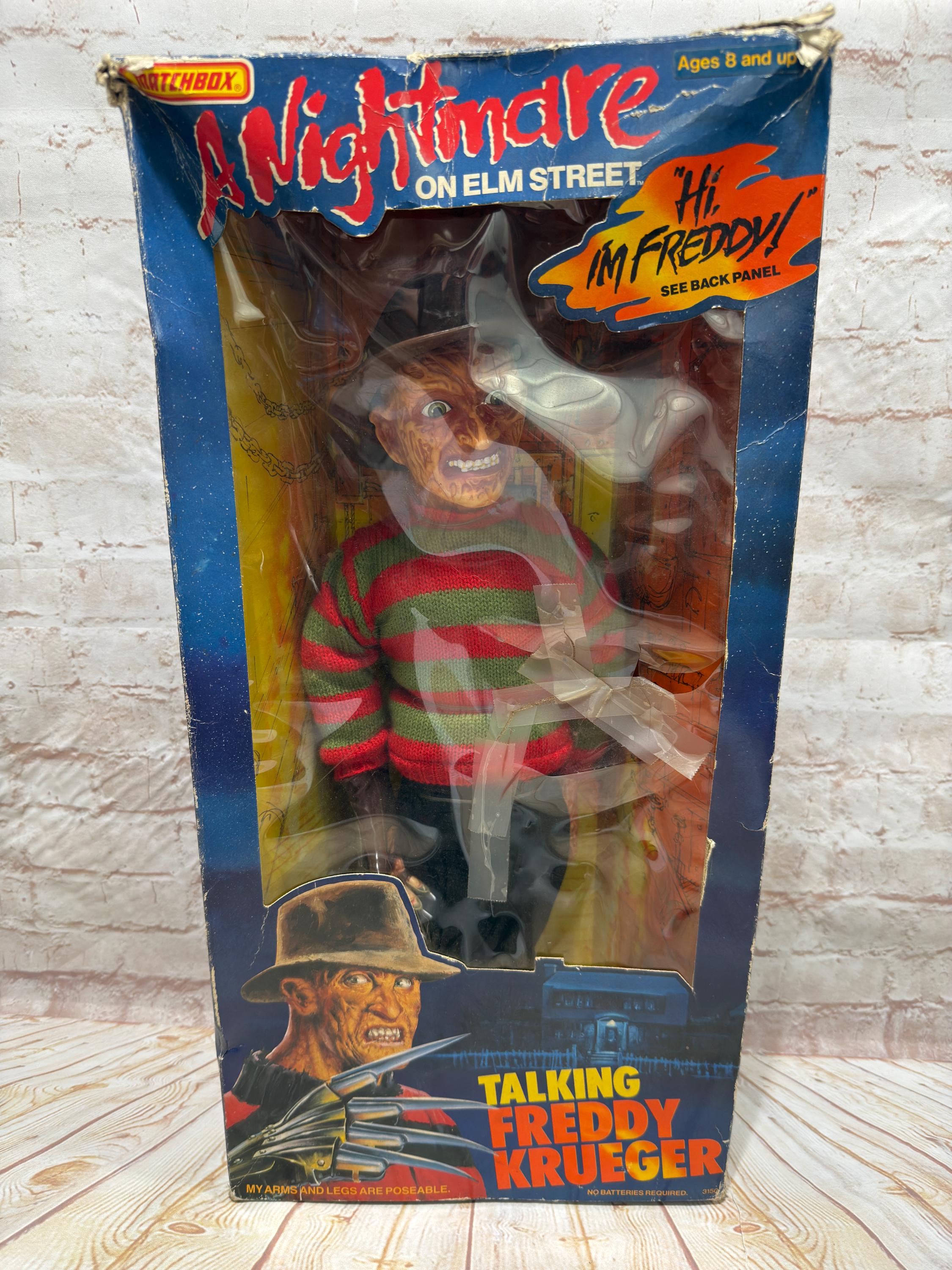 Vintage 1989 Talking Freddy Krueger Action Figure Doll 18
