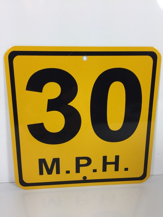 Speed Limit Sign 30 Mph