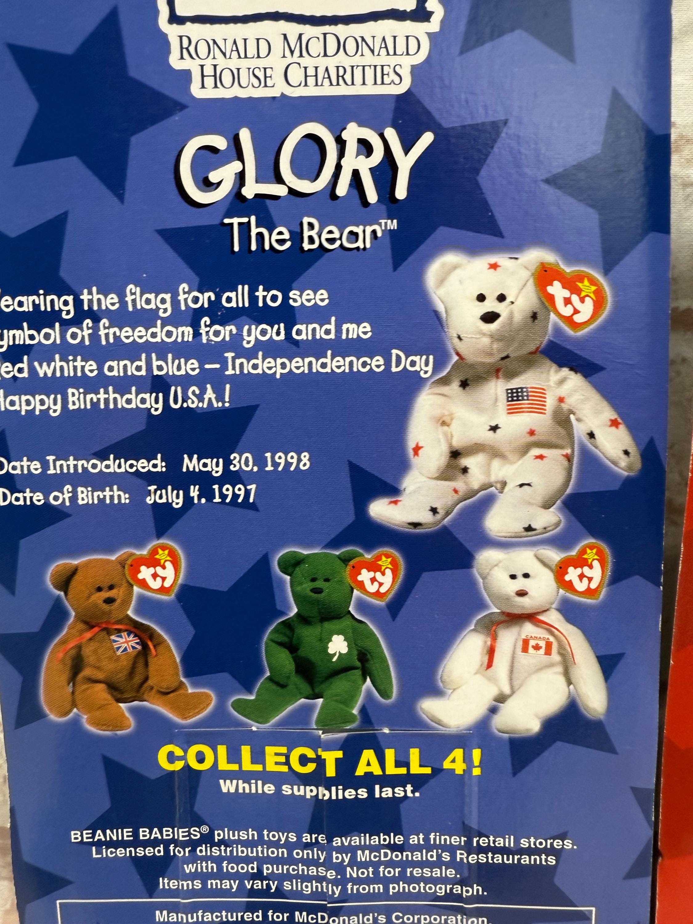Vintage Set of 4 Mcdonald's 1999 TY Beanie Baby Bears Plush Vintage Set of 4 Mcdonald's 1999 TY Beanie Baby Bears Plush