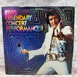 Vintage 1978 Elvis Presley “Legendary Concert Performances” Vinyl Record - 2-Disc LP