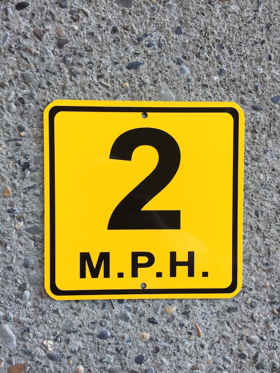 Aluminum Metal Sign Speed Limit 5 MPH 8/" X 12/"