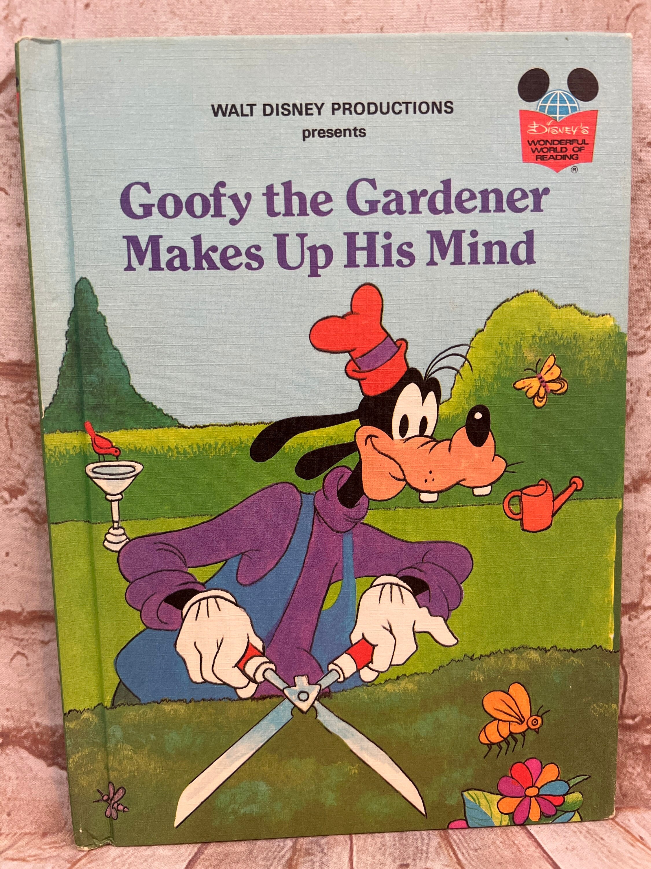 WALT DISNEY’S GOOFYcoloring bookアメリカの古書 Uncolored, Walt Disney, Goofy, Color Book, Whitman, Cartoon